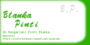 blanka pinti business card